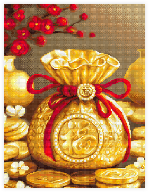 블링블링 캔버스형 보석십자수 60 x 45 cm, CV-143(복받으세요), 1개