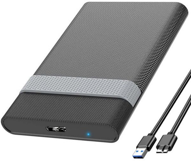 GODO 2.5인치 듀얼 베이 RAID 하드 드라이브 인클로저 USB3.02.5인치 SATA I/II/III HDD SSD 외장 UASP 트림 및 최대 16TB 지원RAID 0, 2.5" SATA Enclosure, 1개