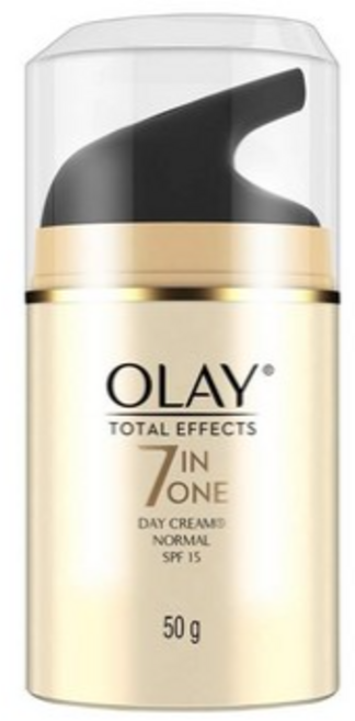 OLAY DAY CREAM 올레이 토탈 이펙트 7-IN-ONE 페이스 크림 노멀 SPF 15, 1개, 50g