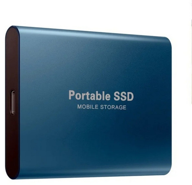 노트북 데스크탑용 외장 하드 드라이브 1.8 인치 디스코 듀로 외장 USB 3.0 C타입 SSD 500GB 1TB 2TB, 파란