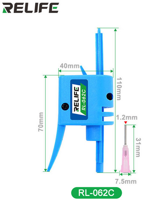 RELIFE RL-062D 수동 글루건 스포이드 니들 부스터 용접 오일 보조 힘 도구 푸시로드 5CC ~, 05 RL-062C, 1개