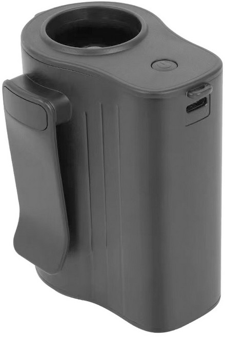 ROOICE 급속 허리선풍기 클립팬 대용량 배터리 캠핑 낚시 목선풍기, 블랙