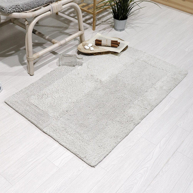 리버스 코튼 다용도 발매트 60x90cm, 스톤