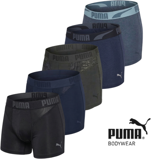푸마바디웨어 프리미엄 남성드로즈팬티 5종 세트 메쉬 스트레치