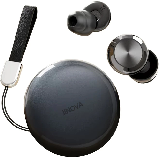 지노바 이어플러그 실리콘 수면 귀마개 소음 차단, 블랙, 1개 - 쿠팡