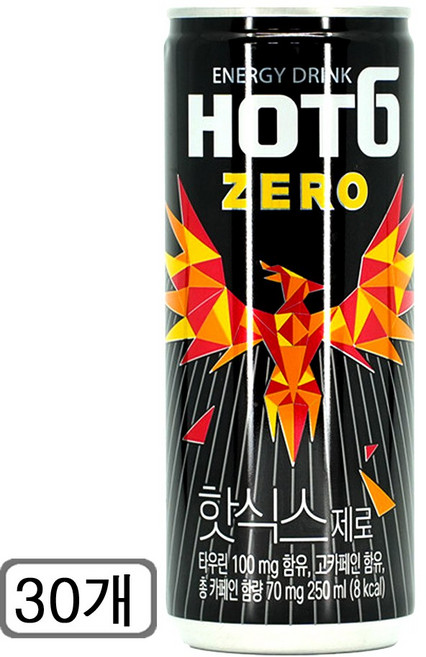 핫식스 제로, 250ml, 30개