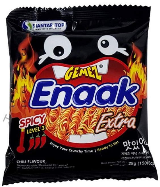 에낙 게메즈 라면과자 스파이시, 28g, 25개