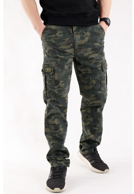 多口袋工作褲 叢林迷彩 耐磨工作褲
