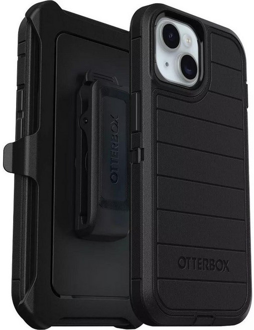 오터박스 OtterBOX 박스 아이폰 16e (전용) - 디펜더 시리즈 케이스 블랙 스크린리스 견고하고 내구성 포트 보호 홀스터 클립 포함 미생물 방어 279969