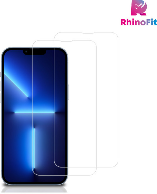 라이노핏 아이폰 전 기종 강화유리 보호필름 0.33mm, 2개