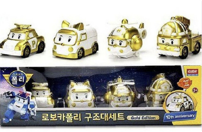 아카데미과학 로보카폴리 구조대세트 골드에디션 다이캐스팅, 1개