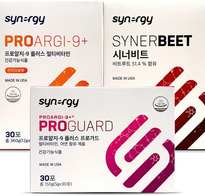 [정품] 시너지 원팩 다이어트 3종 세트 (멀티비타민 프로가드 시너비트), 1세트, 684g - 쿠팡