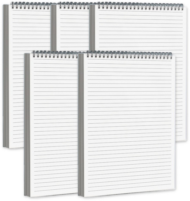 벨루빈 상단 스프링 공책 노트 80매, 5개, 유선 A5