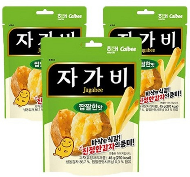 자가비 짭짤한맛, 45g, 3개