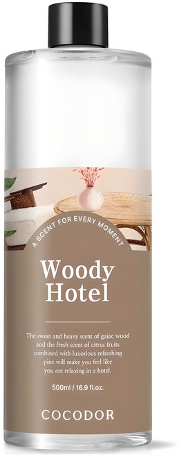 코코도르 대용량 디퓨저 리필, 우디호텔, 500ml, 1개