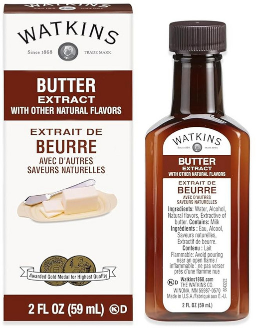 왓킨스 버터 추출물과 기타 천연 향료 2온스. 병 6팩(포장은 다를