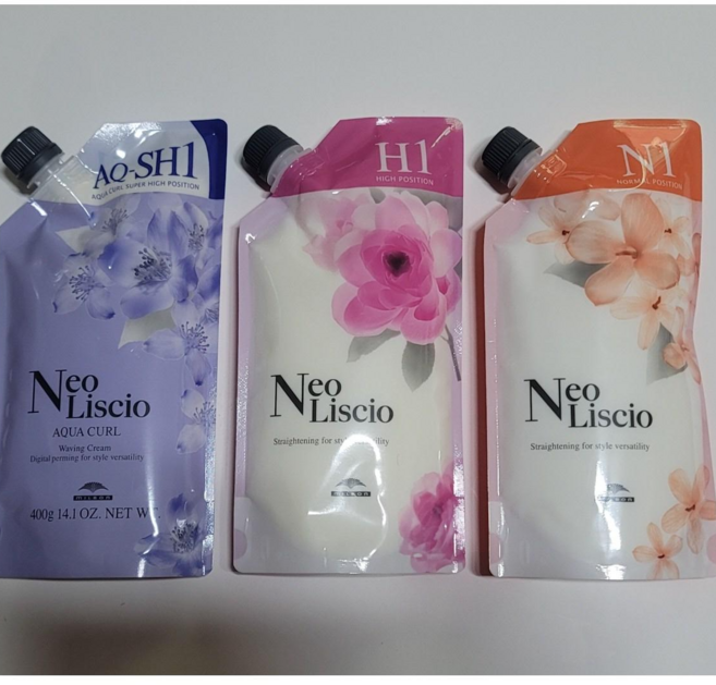 밀본 네오 리시오 매직 스트레이트 웨이브 열펌제 400g, SH강모, 1개, 400ml