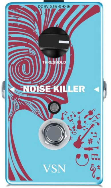 VSN 48K 루퍼 일렉트릭 기타 이펙트 루프 페달 10분 루핑 무제한 오버더빙 USB 포트 트루 바이패스, 파랑 노이즈 킬러