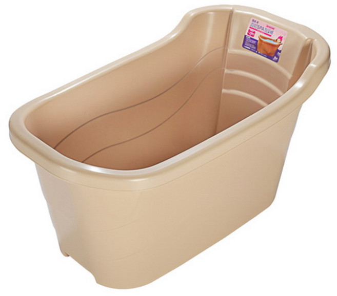 KEYWAY 貴妃SPA泡澡桶 加高加深設計, 米色, 1個