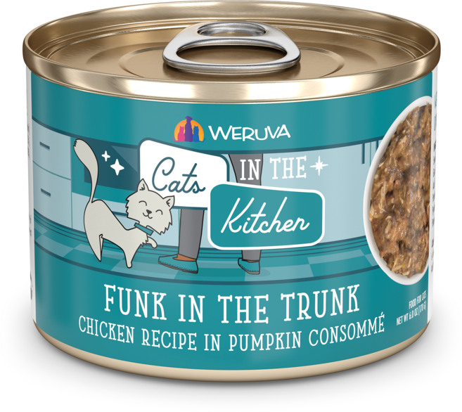 Weruva 凱特美廚 嫩雞佐南瓜 貓咪主食濕糧, 雞肉+南瓜, 170g, 24個