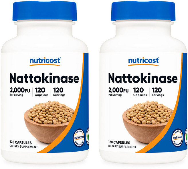 뉴트리코스트 나토키나제 2000FU 100mg 캡슐 2병, 120정, 2개