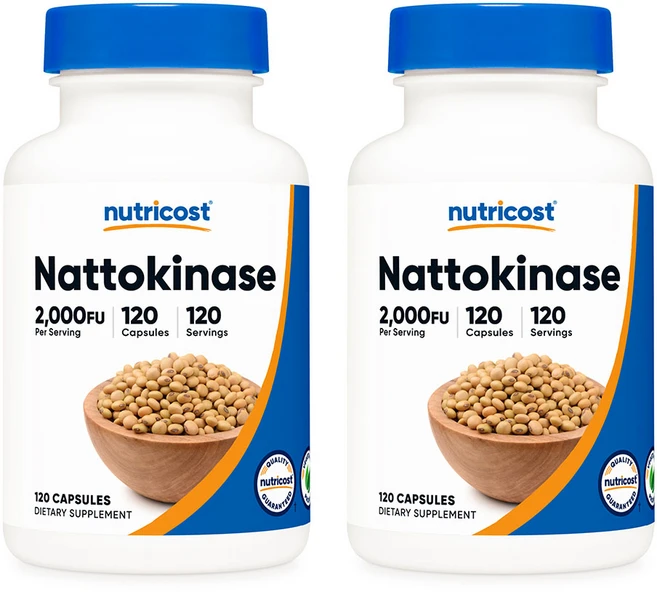 뉴트리코스트 나토키나제 2000FU 100mg 캡슐 2병, 120정, 2개 - 쿠팡