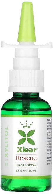 Xlear 레스큐 비강 스프레이 자일리톨 함유 신속한 완화 45ml(1.5fl oz), Xlear레스큐비강스프레이자일리톨함유신속한완화45ml1, 1개 - 쿠팡