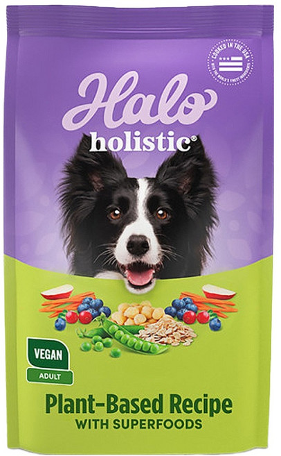 Halo 嘿囉 成犬 低敏舒膚 乾飼料, 新鮮豌豆 + 燉鷹嘴豆, 21lb, 1袋