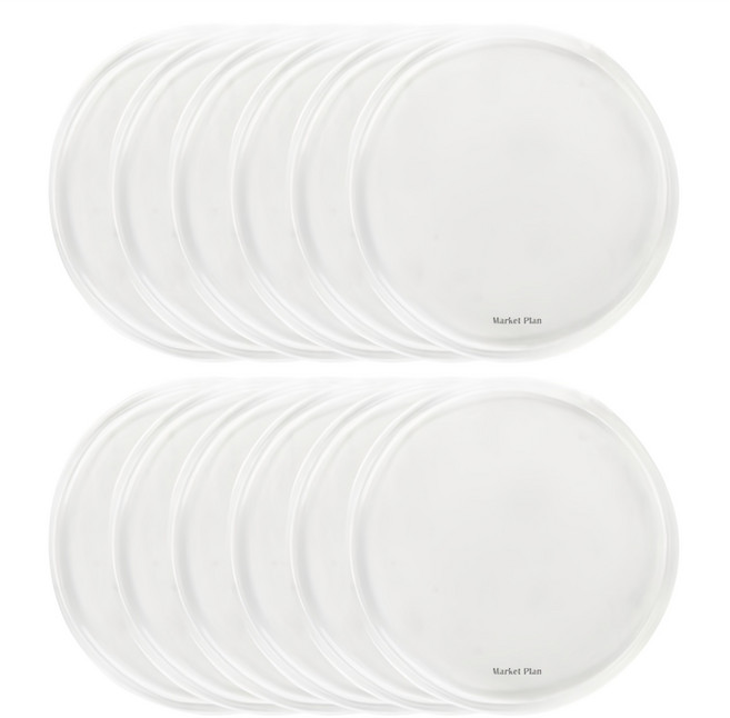 마켓플랜 코인 논슬립 패드, 12개, 투명