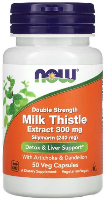 (1+1) 나우푸드 실리마린 밀크시슬 밀크씨슬 추출물 SILYMARIN 300mg 50 베지캡슐 2팩, 90정, 1개