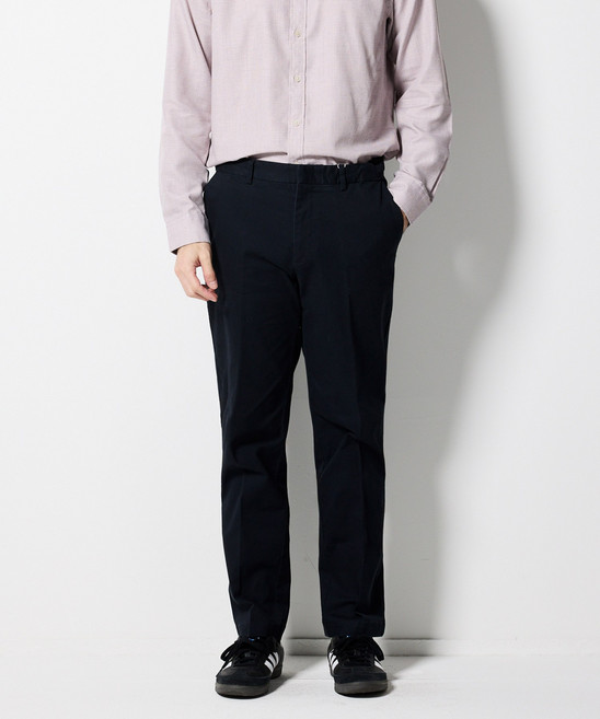 [STCO] 남성 히든밴드 바이오워싱 치노 팬츠 스트레이트핏 네이비