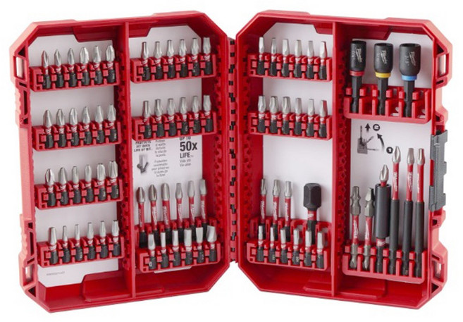 (국내배송)밀워키 48-32-4094 쇼크웨이브 임팩트 듀티 드라이버 비트 세트 80개입, 1개