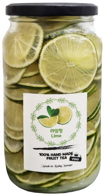 라임청 루비망고 수제 과일청, 500g, 1개