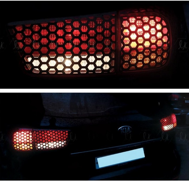 TN 올뉴카니발 호환 야간 유니크 시선집중 풀커버 후미등 벌집 리어램프