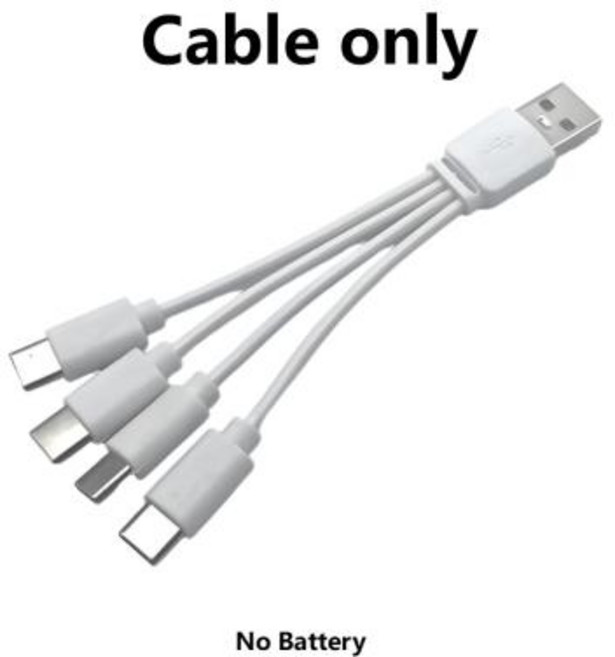 USB-C 충전식 AAA 배터리 3600mAh 게임 컨트롤러스마트 홈카메라용 LED 표시기가 있는 고속 충전 리튬 이온 배터리, 1P Cable, 1개