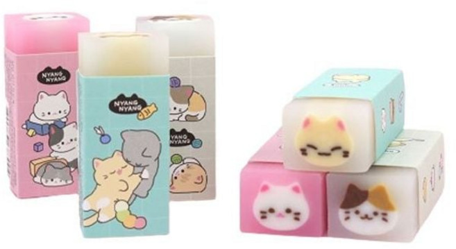 핑크풋 지우개 필기구 문구 학용품 냥냥 센터 지우개_187999EA