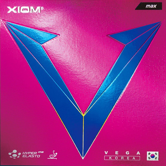 엑시옴 베가 코리아 검정MAX 탁구러버, 1개