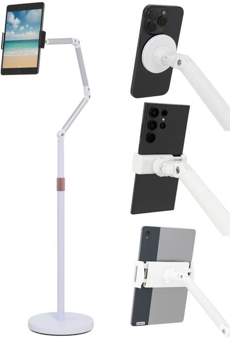 아르디스 헤드3개 맥세이프 스탠드 태블릿 거치대, 화이트, 1개