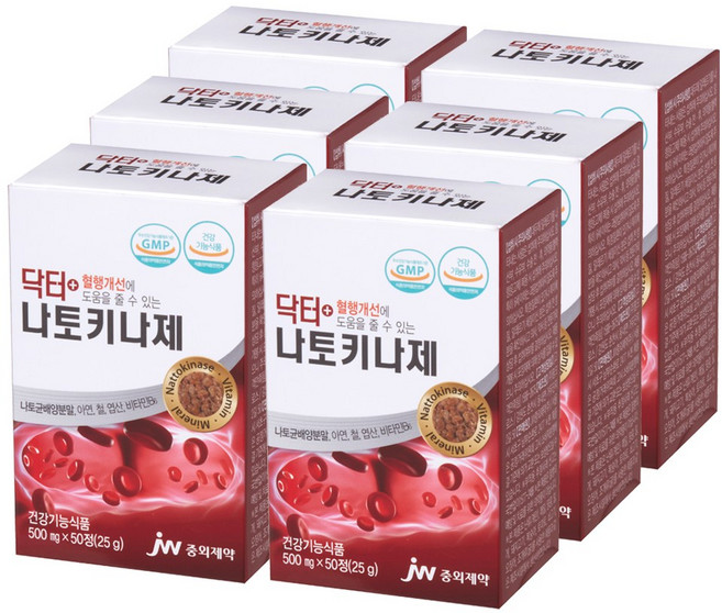 JW중외제약 닥터 나토키나제, 6개, 50정