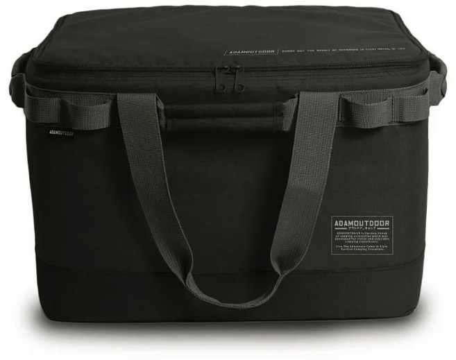 青森好物 ADAM 戶外戰術收納包 中型 折疊收納袋 露營包 收納箱 裝備袋 裝備箱 露營收納包, 1個, 黑色