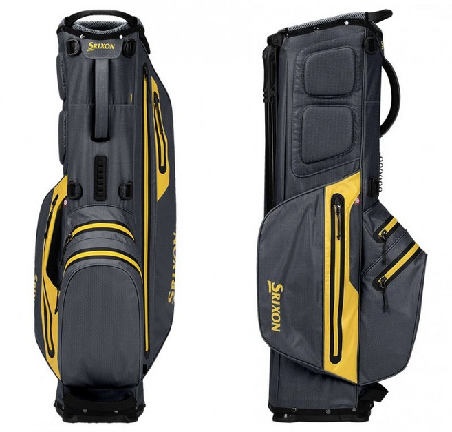 SRIXON 站立式高爾夫球袋, 炭色黃