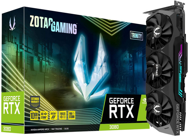 ZOTAC GAMING GeForce RTX 3080 Trinity 그래픽 보드 ZT-A30800D-10P VD7350