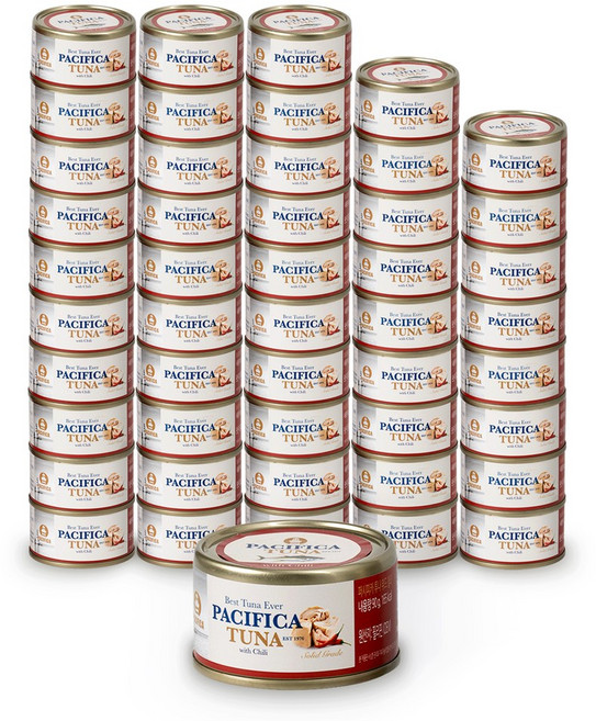 퍼시피카튜나 황다랑어 칠리 참치캔 90g 48개