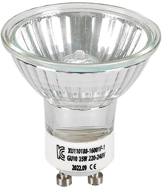 할로겐전구 GU10 35W 220V 캔들워머 램프 디밍 밝기조절가능 KC인증, 1개, 전구색