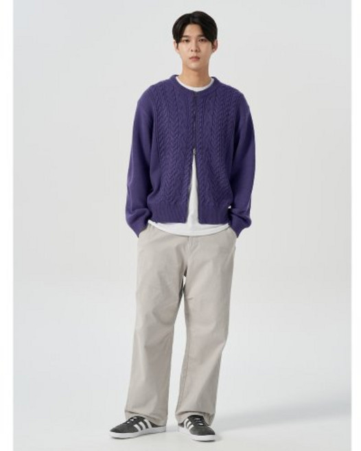 [에잇세컨즈] 코튼 스판 파라슈트 팬츠 라이트 그레이 (424321HY12)