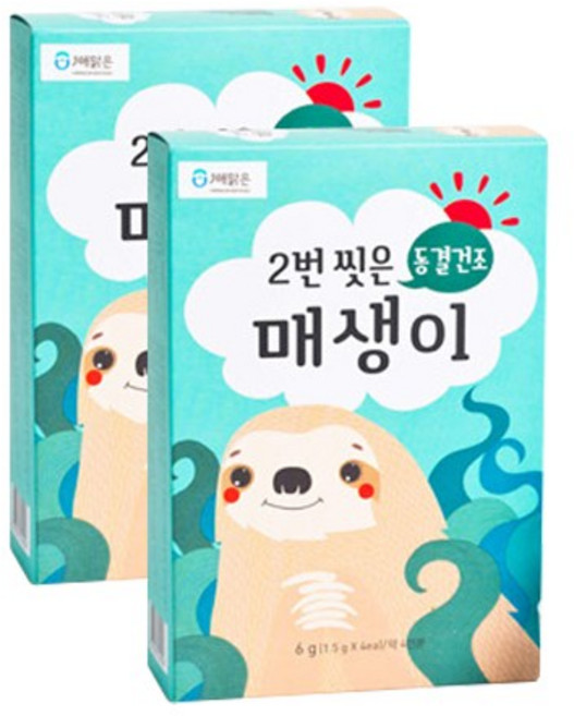 해맑은번영 바다모음 2번씻은 매생이 1.5g x 4p, 2개, 6g