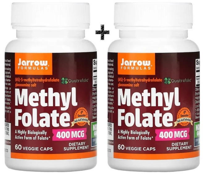 자로우 메틸 엽산 400mcg 60캡슐 2통, 2개, 60정 - 쿠팡