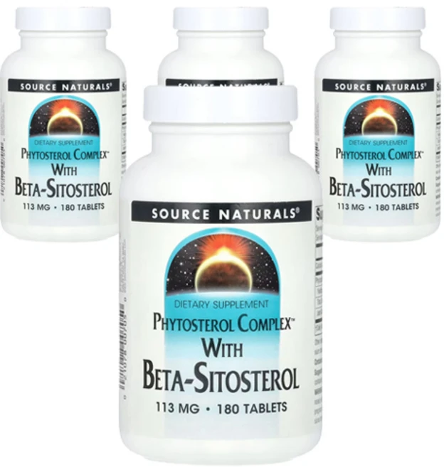 소스내츄럴스 피토스테롤 컴플렉스 베타-시토스테롤 타블렛, 180정, 4개 - 쿠팡