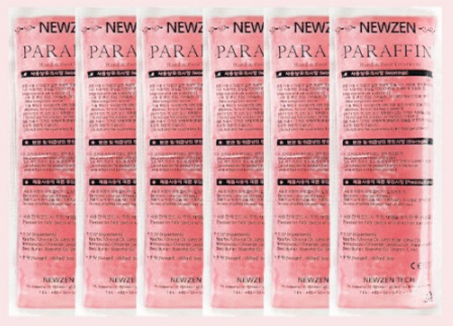 뉴젠 국내산 파라핀왁스 촛물 촛농 손 발관리 고체형 리필용 1통6개입 핑크, 1개