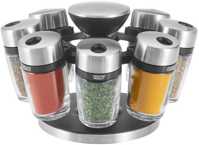 콜앤메이슨 캠브리지 회전 양념통 8개 세트 조미료 향신료